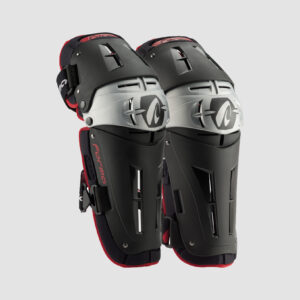 TRI-FLEX KNEE GUARD - Black/Silver/Red, ONE SIZE